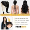 Perruque Synthétique Longue Raide Ombrée Rose pour Femme Noire