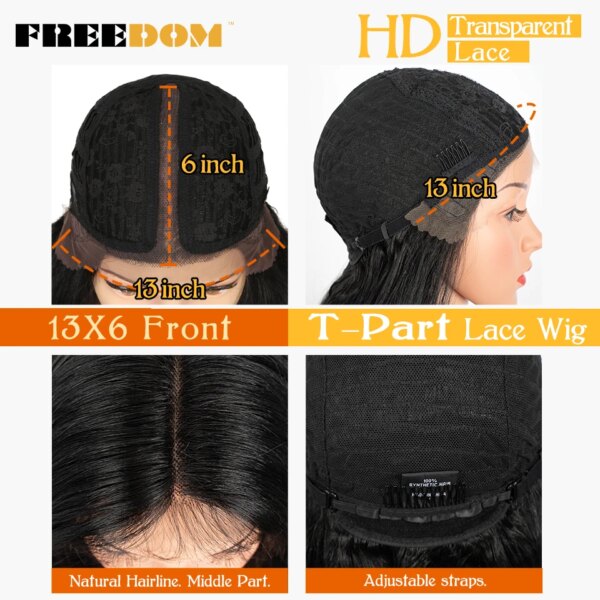 Perruque Synthétique Longue Raide Ombrée Rose pour Femme Noire