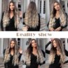 perruque synthétique bouclée longue pour femmes