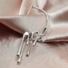 boucle d oreille grimpante manchette d'oreille pour femme, bijoux en forme de goutte d'eau