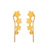 boucle d oreille grimpante longues à crochet pour femmes, ensemble à quatre griffes