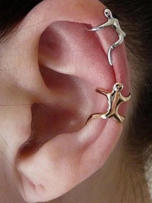 boucle d oreille grimpante en or pour hommes, clip d'oreille, manchette d'oreille d'escalade, clip d'oreille Helix