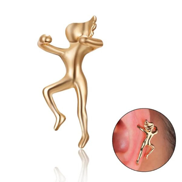 boucle d oreille grimpante en or pour hommes, clip d'oreille, manchette d'oreille d'escalade, clip d'oreille Helix