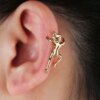 boucle d oreille grimpante en Forme d'Humain pour Femme, réinitialisation d'Oreille, Escalade