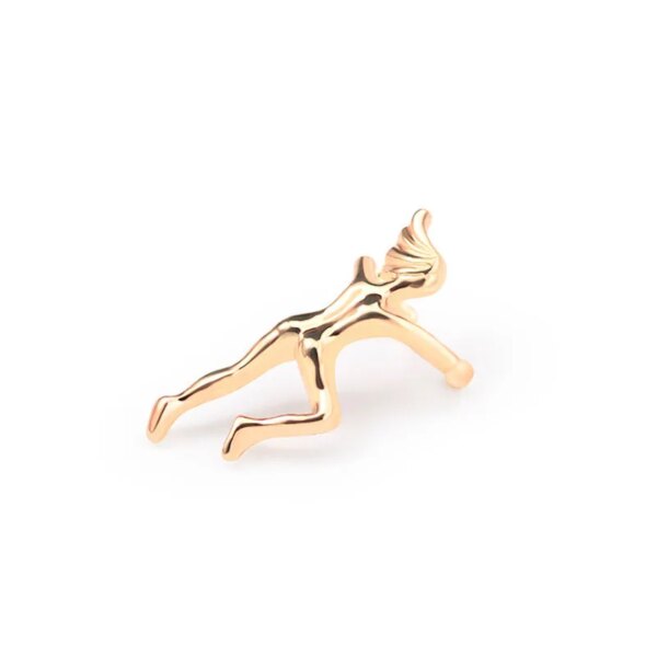 boucle d oreille grimpante en Forme d'Humain pour Femme, réinitialisation d'Oreille, Escalade