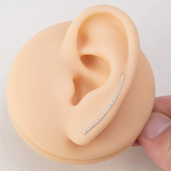 boucle d oreille grimpante clip en forme de U pour femme, manchette d'oreille, piercing, or, argent, document