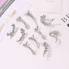 boucle d oreille grimpante sulfen Argent et Or pour Femme, réinitialisation d'Escalade, Bijoux Bohème en Clip