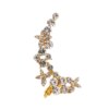 boucle d oreille grimpante sulfen Argent et Or pour Femme, réinitialisation d'Escalade, Bijoux Bohème en Clip