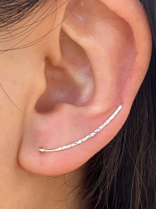 boucle d oreille grimpante Punk en Forme de Périphérique pour Femme et Homme