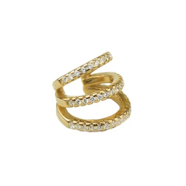 boucle d oreille grimpante en argent Sterling 925, chaîne à Clip pour femmes, Zircon étoile, pompon, à la mode