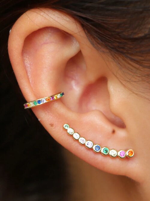 69199-2d2def.jpg boucle d oreille grimpante Colorées en Argent Sterling 925, Bijoux Classiques Simples