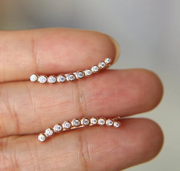 69201-036409.jpg boucle d oreille grimpante longue en argent regardé 925 pour femme, fil d'oreille, lunette grimpante