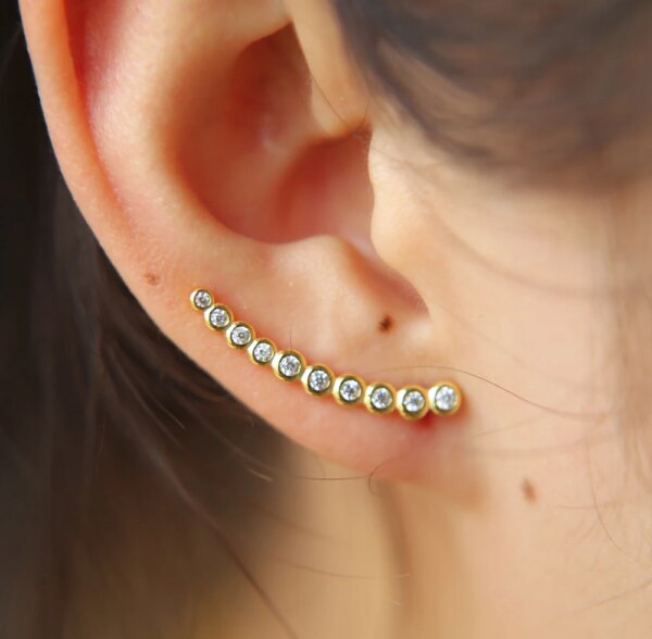 69201-90e9d0.jpg boucle d oreille grimpante longue en argent regardé 925 pour femme, fil d'oreille, lunette grimpante