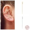 69218-74053a.jpg boucle d oreille grimpante en Zircon argenté pour femmes, Clip de Piercing Diagonal, chaîne épingle