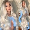 perruque synthétique bouclée longue pour femmes