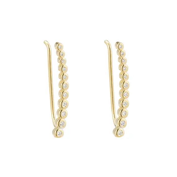 69231-09e95b.jpg boucle d oreille grimpante longue en argent 2024 pour femme, zircone AAA Bling, scintillante