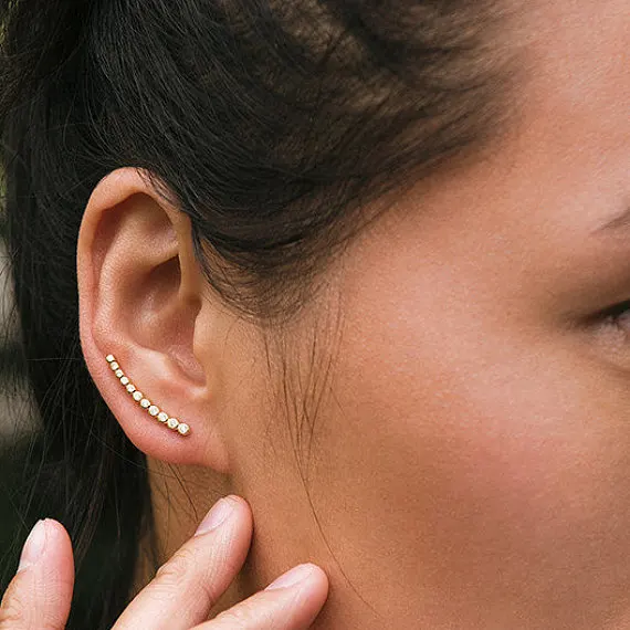 69231-b3cf74.jpg boucle d oreille grimpante longue en argent 2024 pour femme, zircone AAA Bling, scintillante