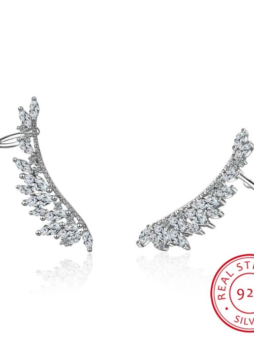 69253-581c5d.jpg boucle d oreille grimpante Ailes d'Ange en Argent Sterling 925, Bijou Fin