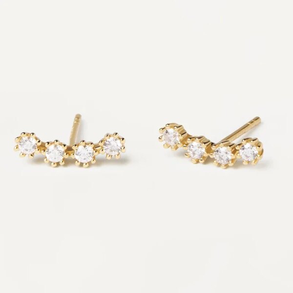 boucle d oreille grimpante Aide-Boucles d'oreilles en argent regardé 925 pour femme, quatre contre-indications