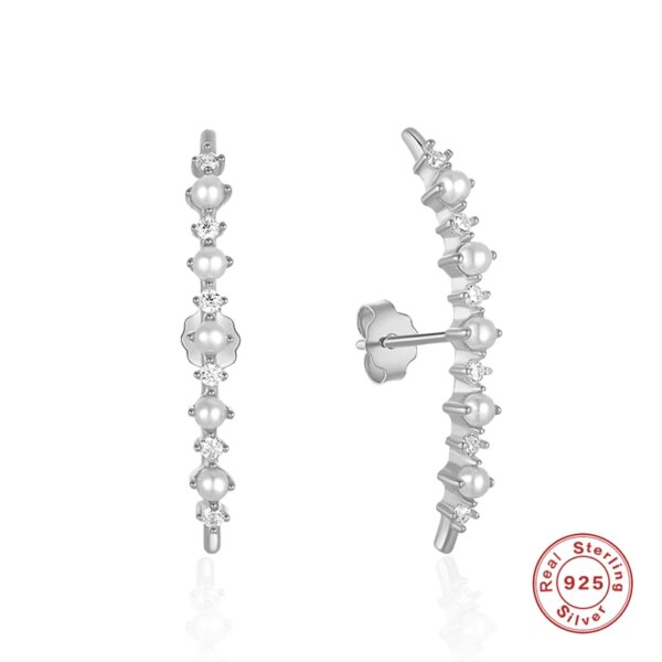 boucle d oreille grimpante Aide – boucles d'oreilles en argent Sterling 925 pour femmes