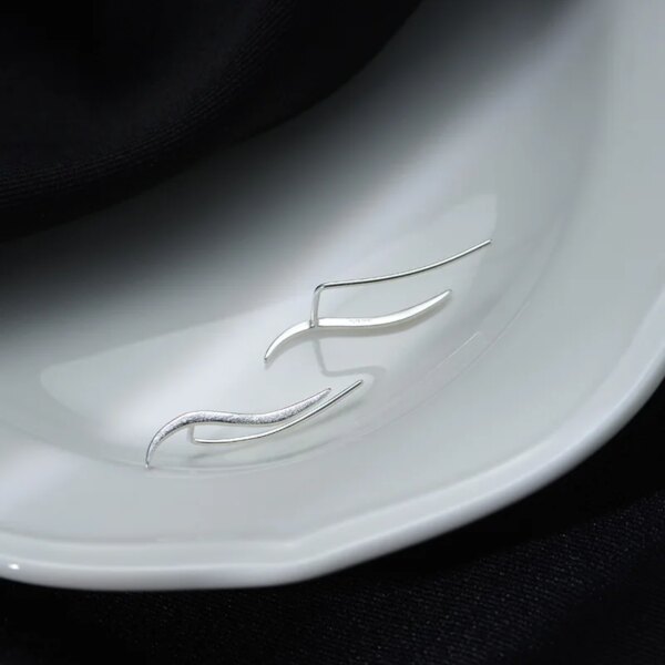 boucle d oreille grimpante en argent Sterling 925 pour femmes et filles, bijoux fins, simples