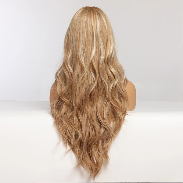 Perruque de Cosplay synthétique Ombre Blonde pour femmes