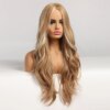 Perruque de Cosplay synthétique Ombre Blonde pour femmes