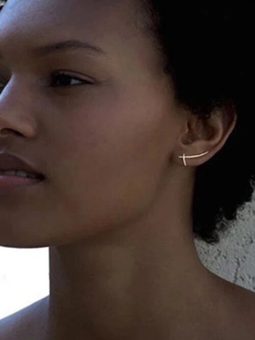 boucle d oreille grimpante en argent Sterling 925 pour femmes et filles, bijoux fins hypoallergéniques