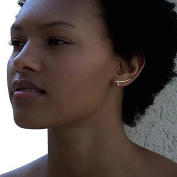 boucle d oreille grimpante en argent Sterling 925 pour femmes et filles, bijoux fins hypoallergéniques