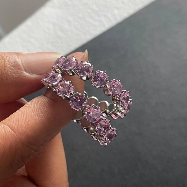 boucles d oreilles mariée créoles CZ incrustées pour femmes, boucles d'oreilles rondes en cristal vert