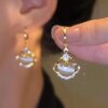 69472-acc3ae.jpg boucles d oreilles mariée feuilles en cristal, fleurs, Zircon, Rose, papillon