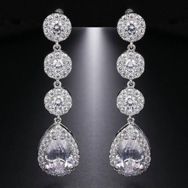 69473-0b3631.jpg boucles d oreilles mariée longues de mariage en Zircon avec goutte d'eau ronde