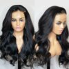 Perruque Lace Front wig synthétiques lisses et longues