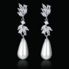 boucles d oreilles mariée  Tous les types de boucles d'oreilles en Imitation de perle avec zircon cubique
