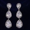 69570-be5d53.jpg boucles d oreilles mariée longues de mariage en Zircon avec goutte d'eau ronde