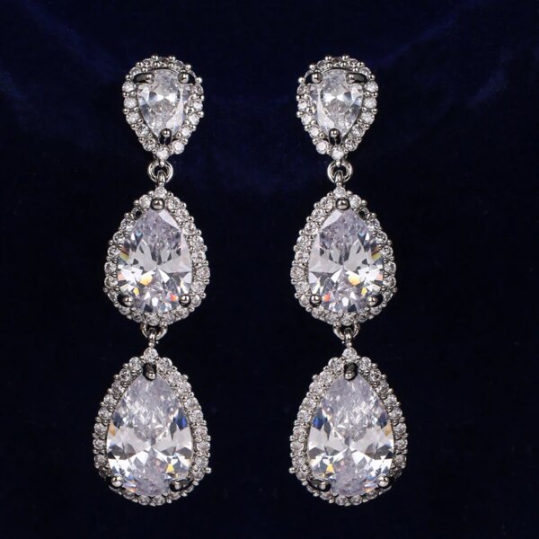 69570-be5d53.jpg boucles d oreilles mariée longues de mariage en Zircon avec goutte d'eau ronde