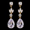 boucles d oreilles mariée longue goutte pour femme, fleur de luxe, cuir chevelu contre-indiqué