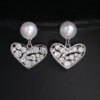 boucles d oreilles mariée  Tous les types de boucles d'oreilles en Imitation de perle avec zircon cubique