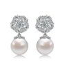 boucles d oreilles mariée  Tous les types de boucles d'oreilles en Imitation de perle avec zircon cubique