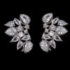 boucles d oreilles mariée en argent pour femmes, bijoux mignons, en forme de fleur