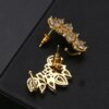 boucles d oreilles mariée en argent pour femmes, bijoux mignons, en forme de fleur