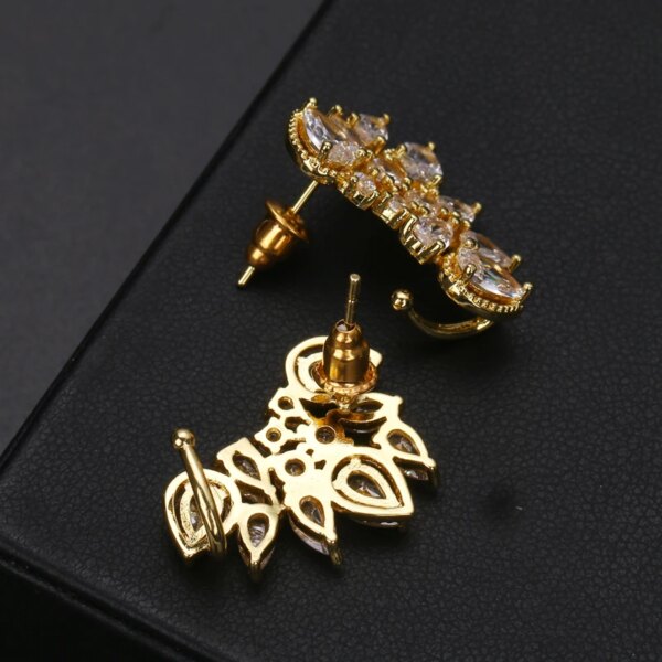 boucles d oreilles mariée en argent pour femmes, bijoux mignons, en forme de fleur