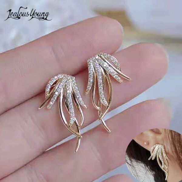 boucles d oreilles mariée en argent pour femmes, bijoux mignons, en forme de fleur