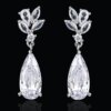 boucles d oreilles mariée en forme de goutte d'eau pour femmes, breloques, longues