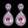boucles d oreilles mariée en forme de goutte d'eau pour femmes, breloques, longues