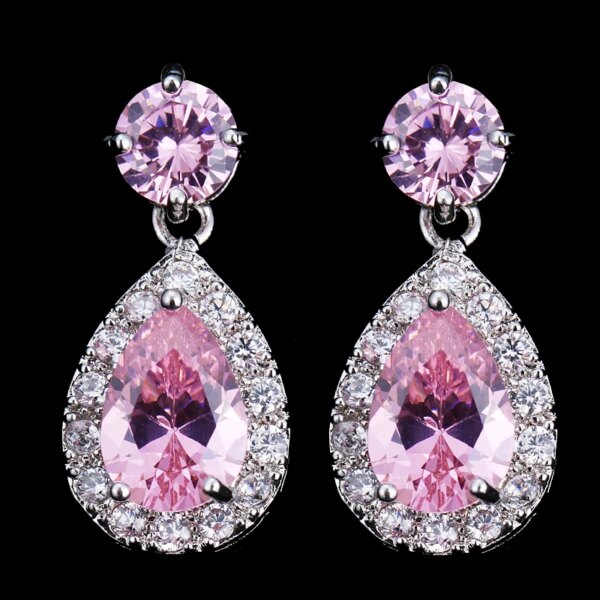 boucles d oreilles mariée en forme de goutte d'eau pour femmes, breloques, longues