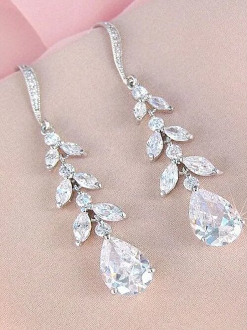 boucles d oreilles mariée Pendantes pour Patients Esthétiques pour Mariage