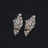 boucles d oreilles mariée de mariée couleur or, boucles d'oreilles de déclaration