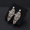 boucles d oreilles mariée de mariée couleur or, boucles d'oreilles de déclaration