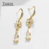 boucles d oreilles mariée en Zircon blanc pour femme